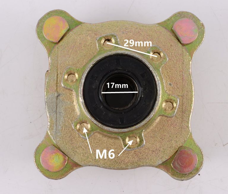 4 Stud Front Disc Brake Wheel Rim Hub 200cc 250cc Quad Dirt Bike ATV Dune Buggy - My Store