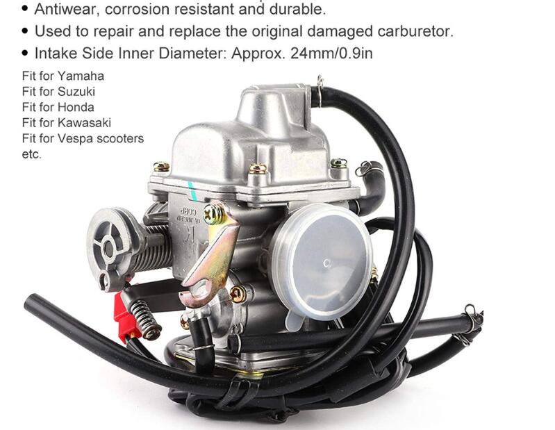Electric Choke Auto 24mm Carb Carby Carburetor GY6 125 150cc Quad Bike ATV Buggy - My Store