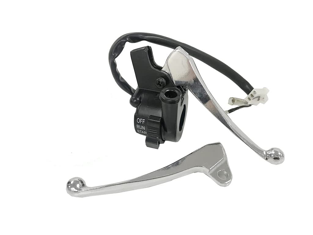 Twist Throttle Housing with Switch + Brake Levers for Yamaha PW50 PY50 Peewee 50 Dirt Bike
