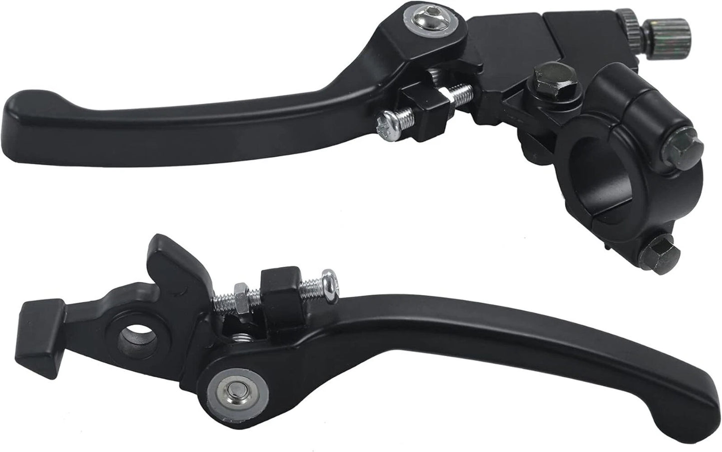 BLACK Bifold Foldable Clutch + Brake Lever Handle 125cc 140cc PIT PRO DIRT BIKE - My Store