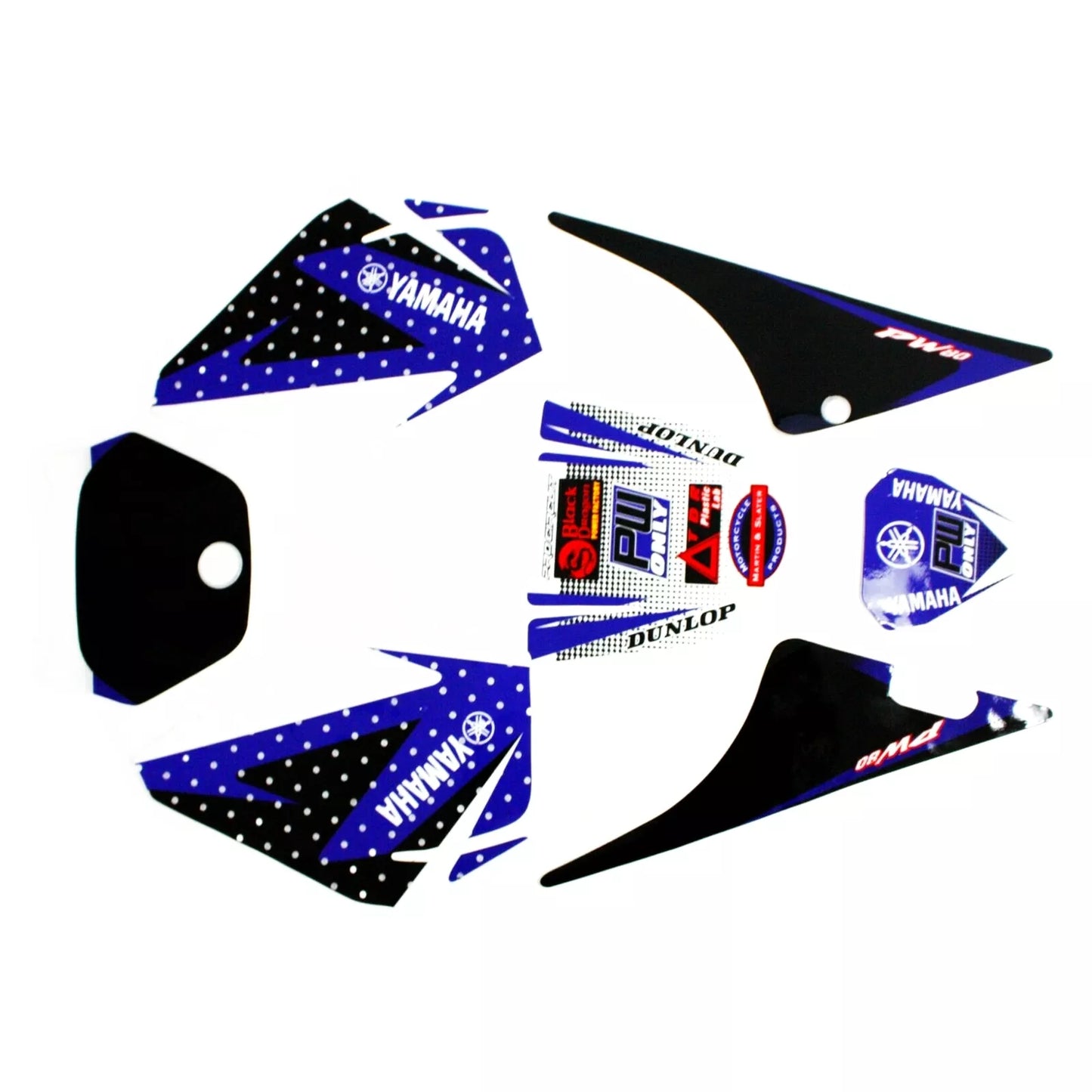 3M BLUE Decals Graphics Sticker Kit YAMAHA PEEWEE 80 PW80 PY80 Fairing Dirt Bike - My Store