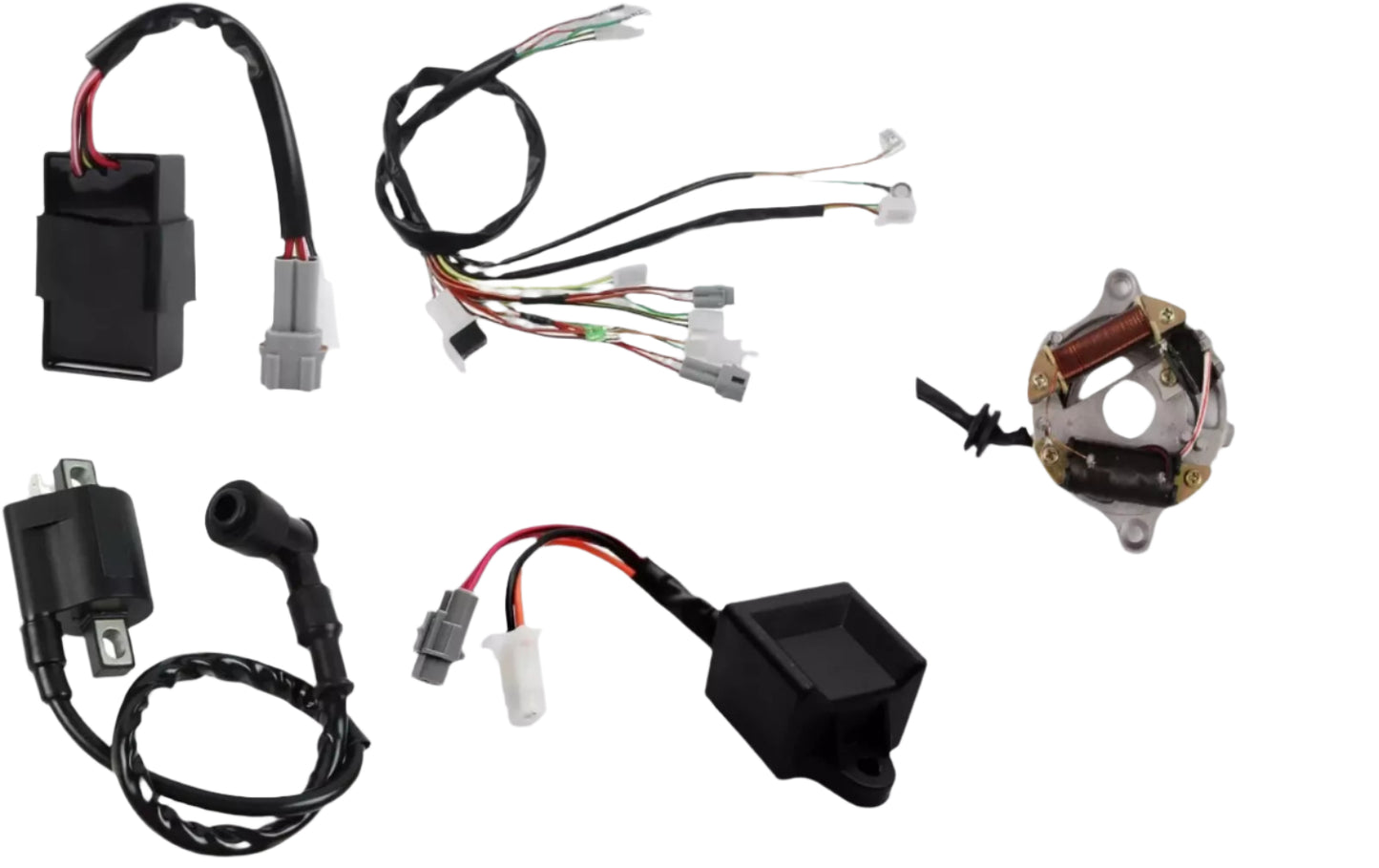 Wiring Loom CDI Ignition Coil Magneto + Control Unit Kit for Yamaha PW50 PY50 PeeWee 50 Dirt Bike