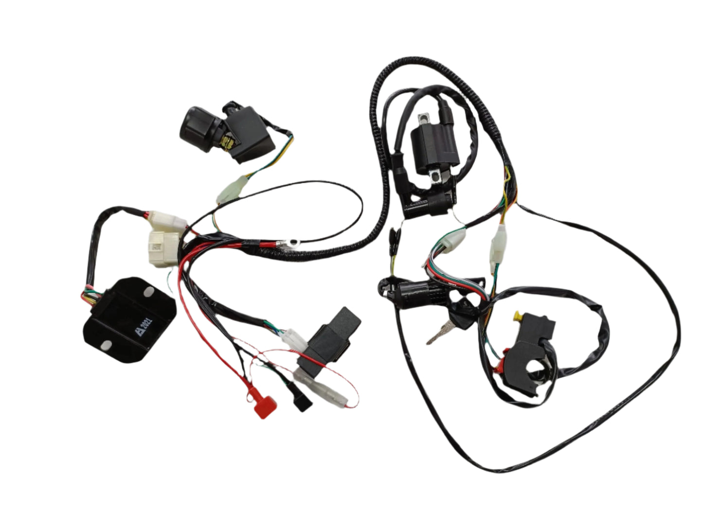 Basic Wire Wiring Harness Loom 150cc 250cc Engine PIT Quad Dirt Bike ATV Buggy - My Store