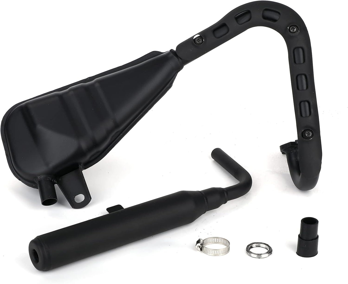 Exhaust Pipe Muffler Silencer + Clamp Gasket Kit for Yamaha PW50 PY50 Peewee 50 Dirt Bike