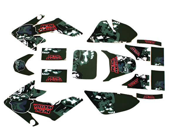 Metal Mulisha 3M Decal Graphics Kit for CRF50 Pit Bike Dirt Bike Fairings - My Store