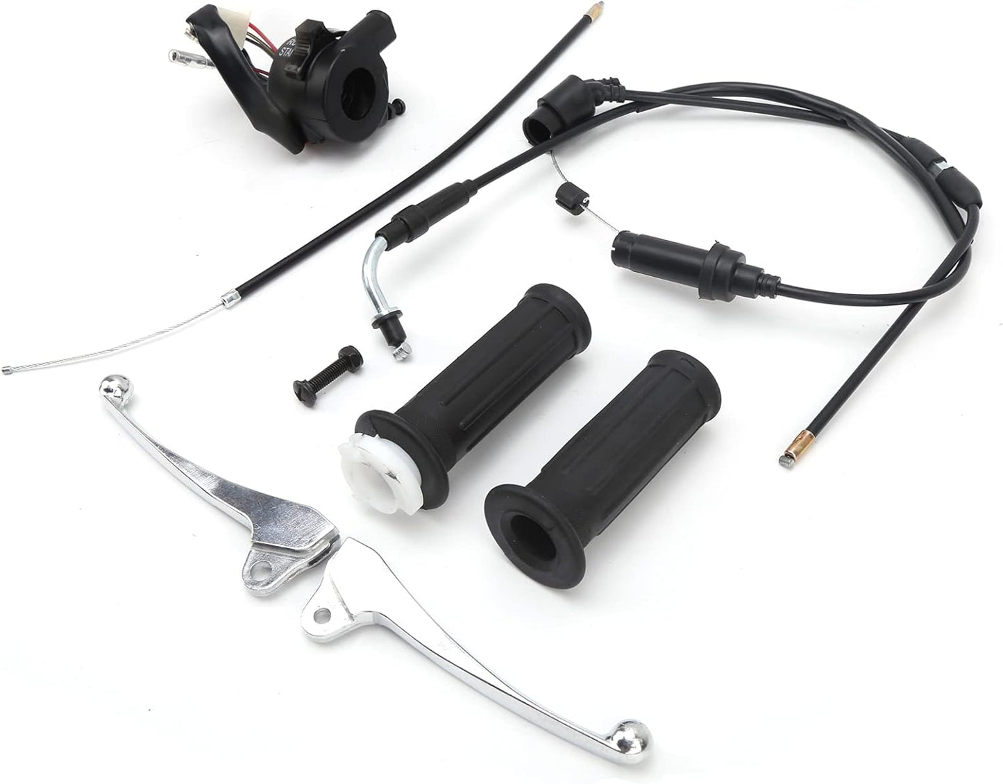 Brake Lever Throttle Grip Switch Cable Kit for Yamaha PW50 PY50 Peewee 50 Pit Dirt Bike