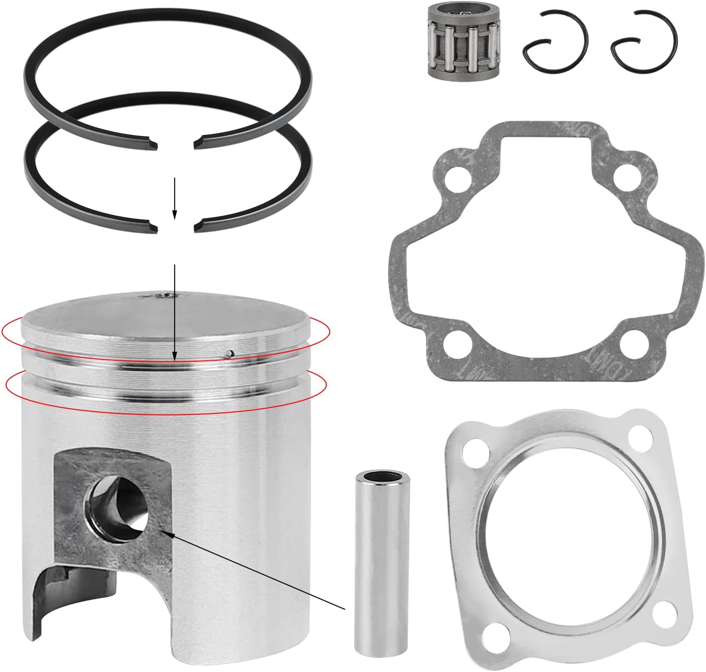40mm Piston & Ring Set Kit YAMAHA PW50 PY50 PEEWEE 50 PIT Trail DIRT BIKE