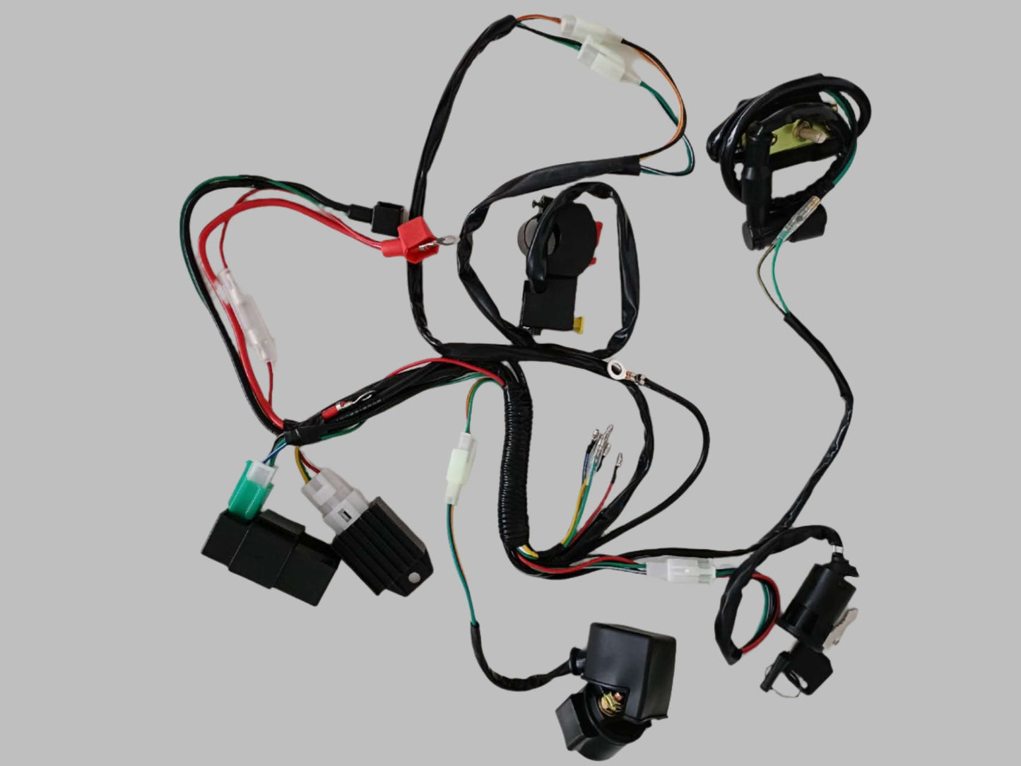 Complete Electric Start Engine Wiring Harness Loom 110 125cc Quad Bike ATV Buggy - My Store