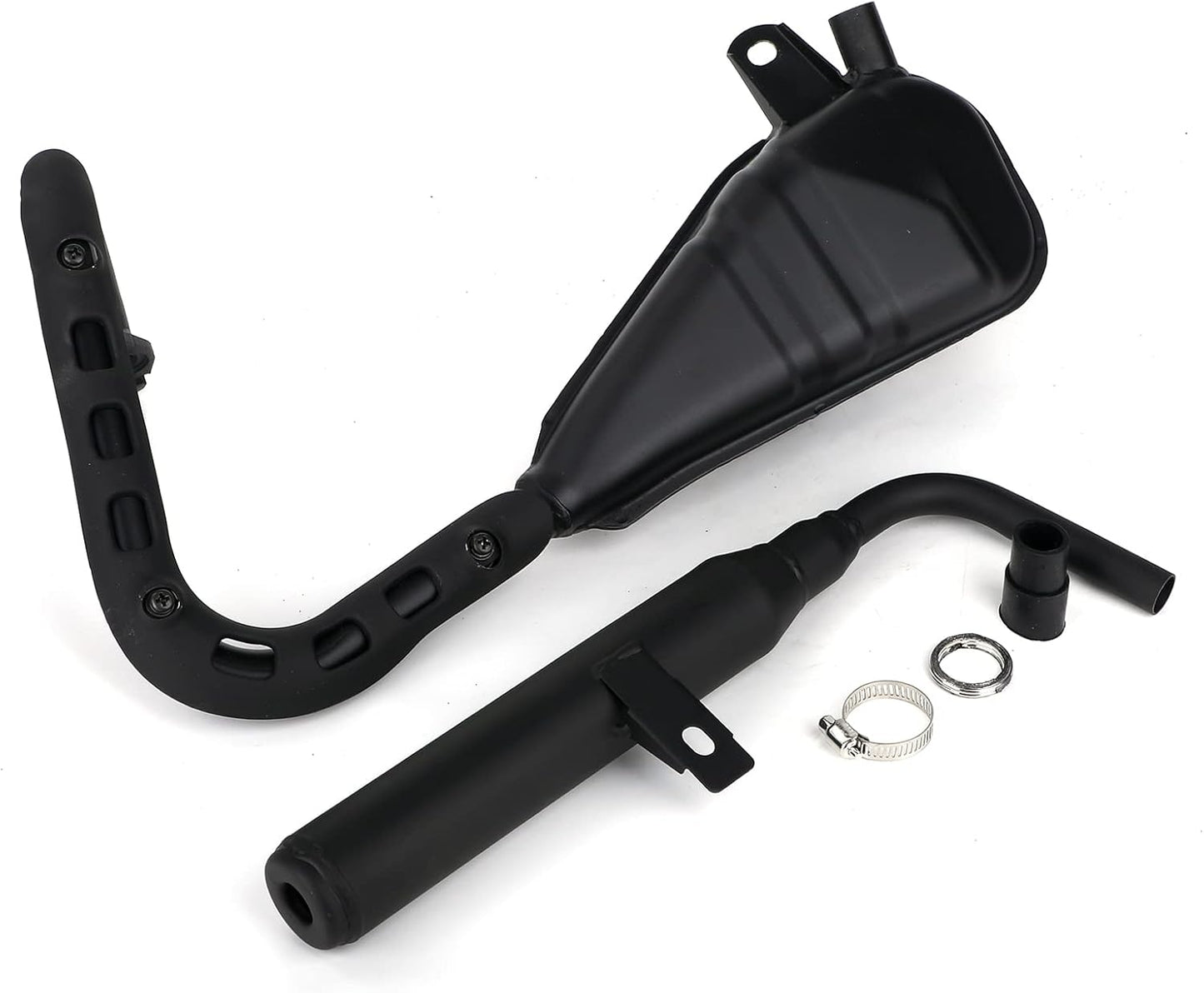 Exhaust Pipe Muffler Silencer + Clamp Gasket Kit for Yamaha PW50 PY50 Peewee 50 Dirt Bike