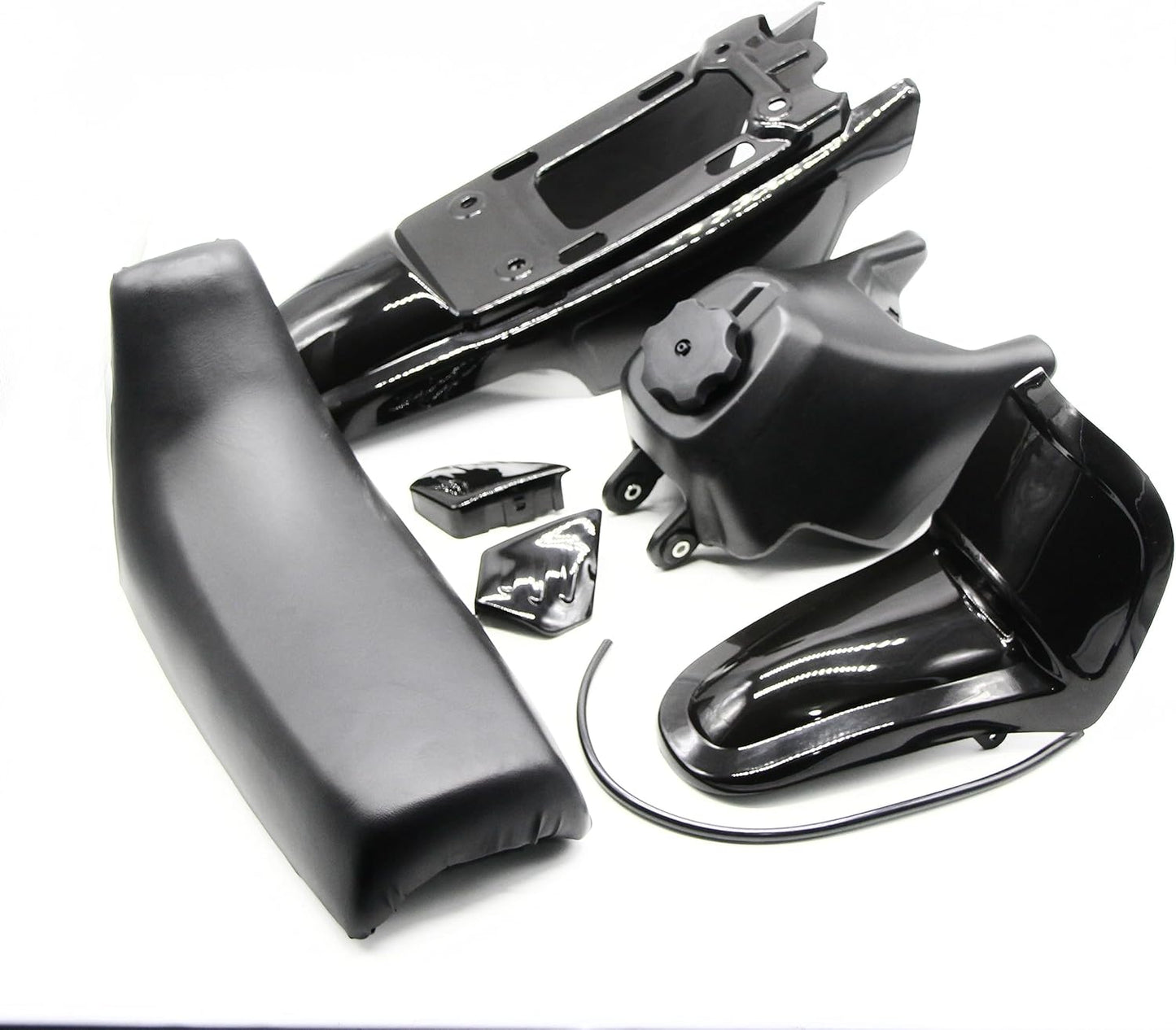 Black Plastic Fender Fairing Body Kit with Seat & Fuel Tank for Yamaha PW50 PY50 PeeWee 50 Mini Bike