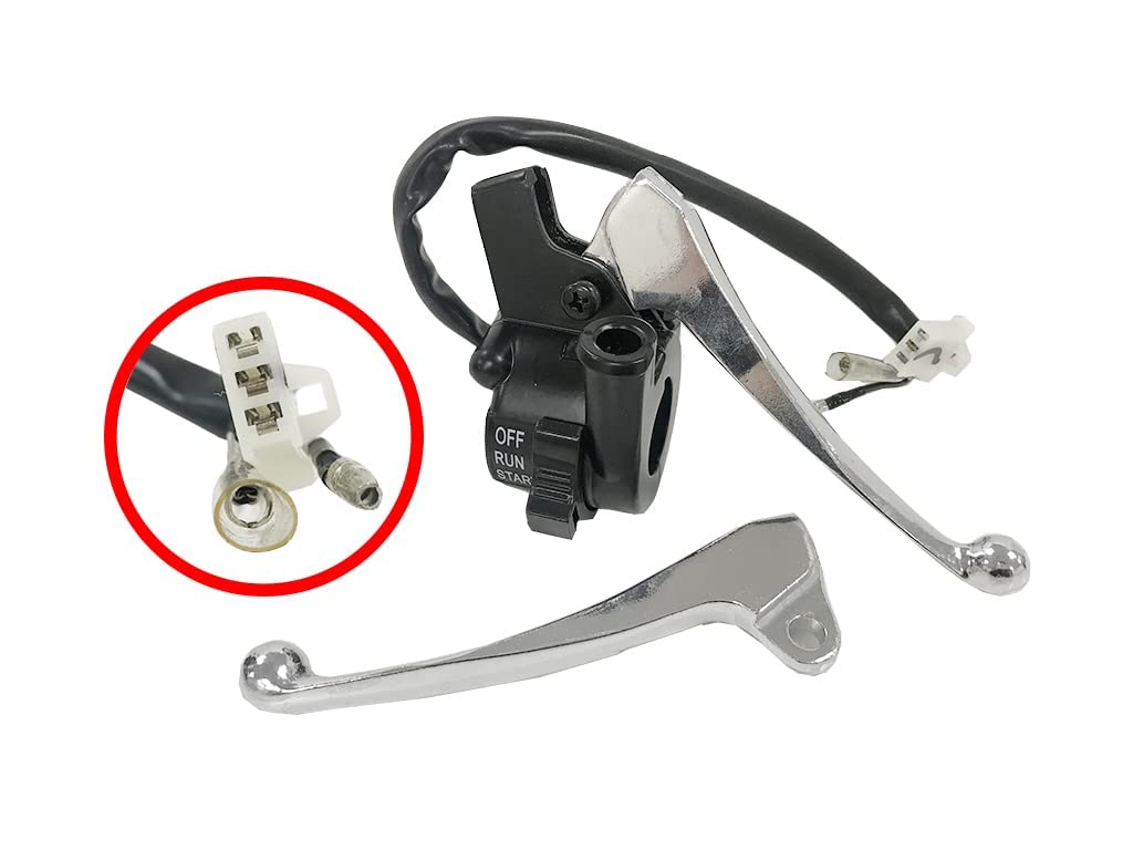 Twist Throttle Housing with Switch + Brake Levers for Yamaha PW50 PY50 Peewee 50 Dirt Bike
