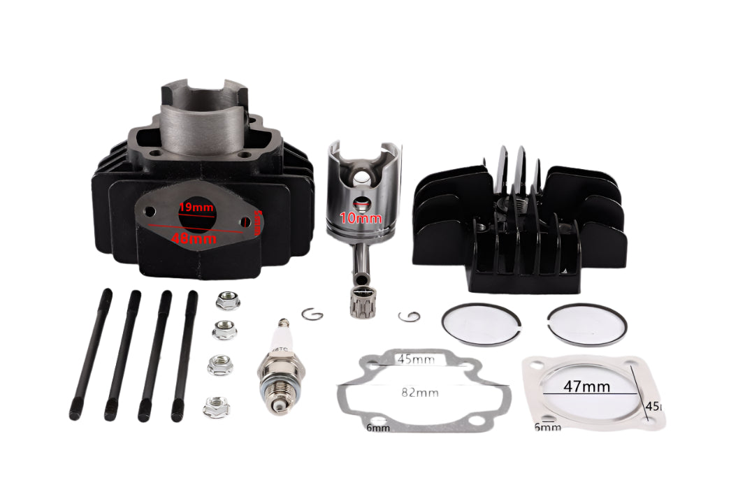 Rebuild Head Bore Barrel Cylinder Piston Rings Kit Set YAMAHA PW50 PY50 PEEWEE50 - My Store