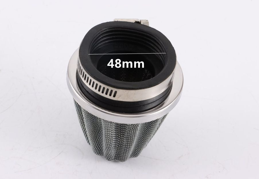 48mm Steel Chrome Pod Air Filter Cleaner PIT PRO Quad Dirt Bike ATV Dune Buggy - My Store