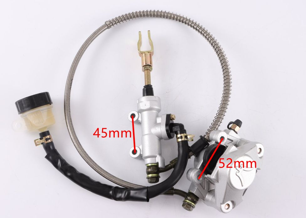 Hydraulic Rear Disc Brake Caliper System Pads 150cc 200 250cc Quad Dirt Bike ATV - My Store