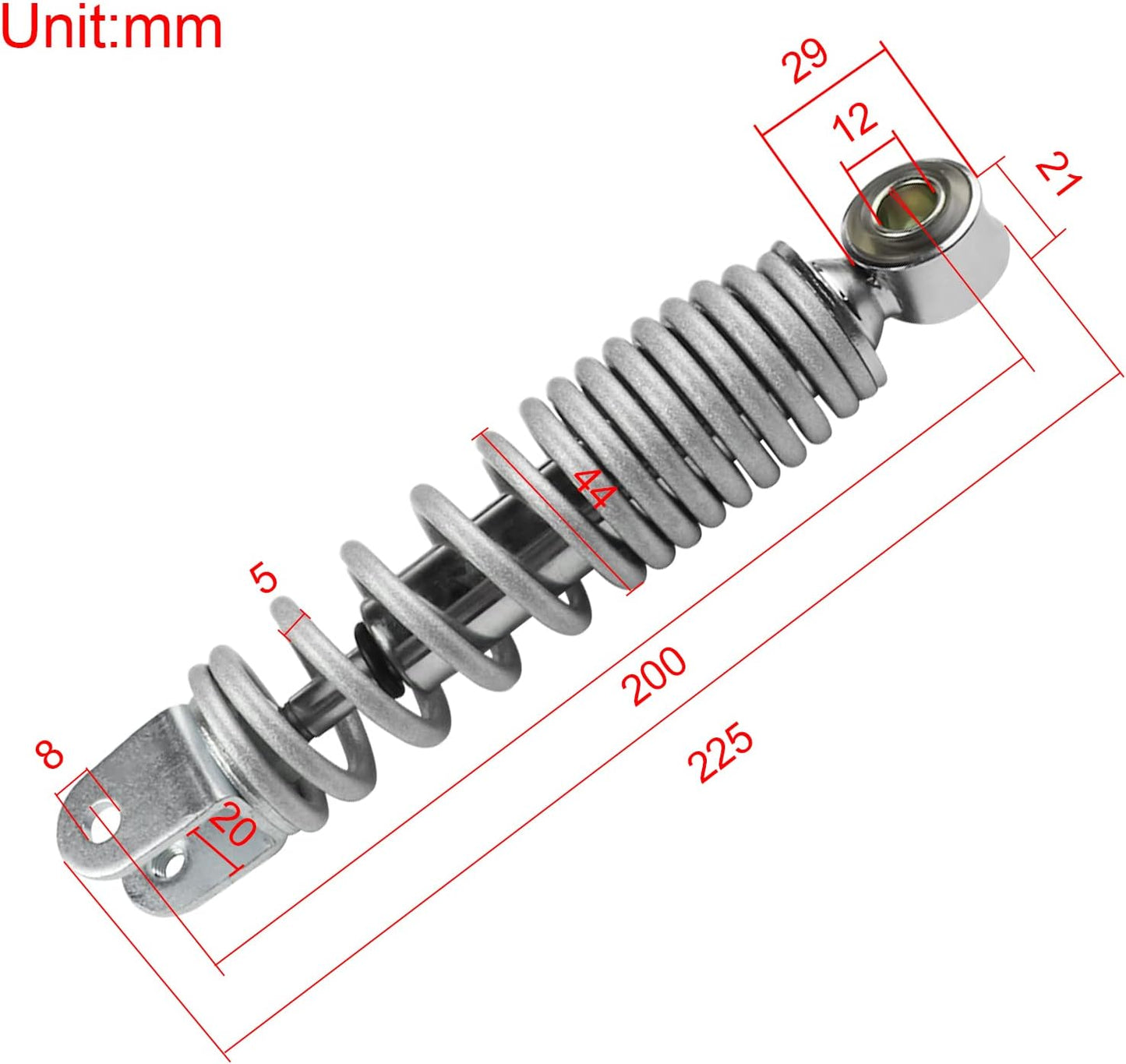 PAIR REAR ABSORBER SHOCK SUSPENSION SHOCKER FOR YAMAHA PW50 PY50 PEEWEE Yzinger