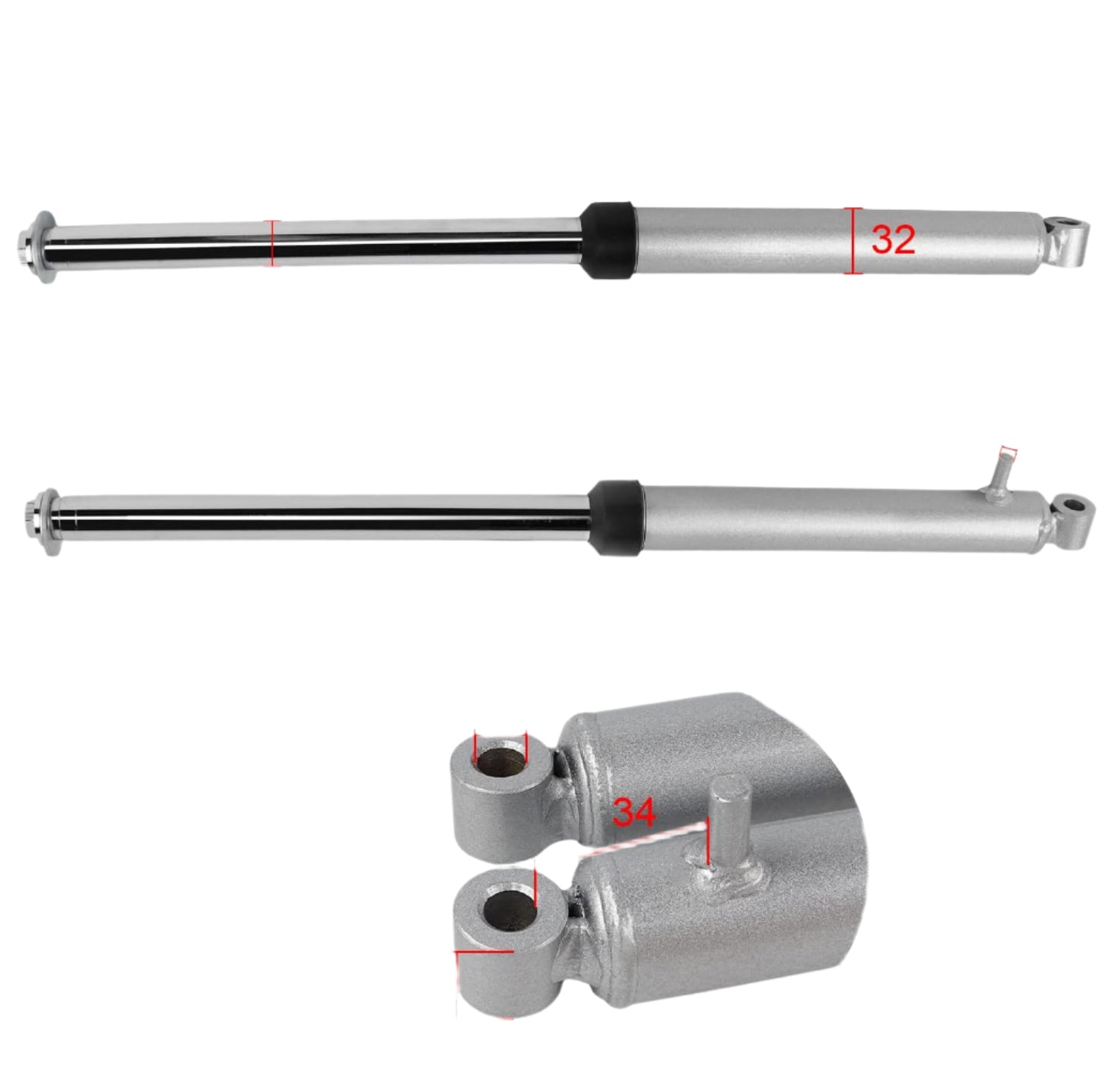 PAIR FRONT FORK SHOCK FOR 50 PW PY BIKE SET OEM YAMAHA PW50 PY50 PEEWEE 50cc - My Store