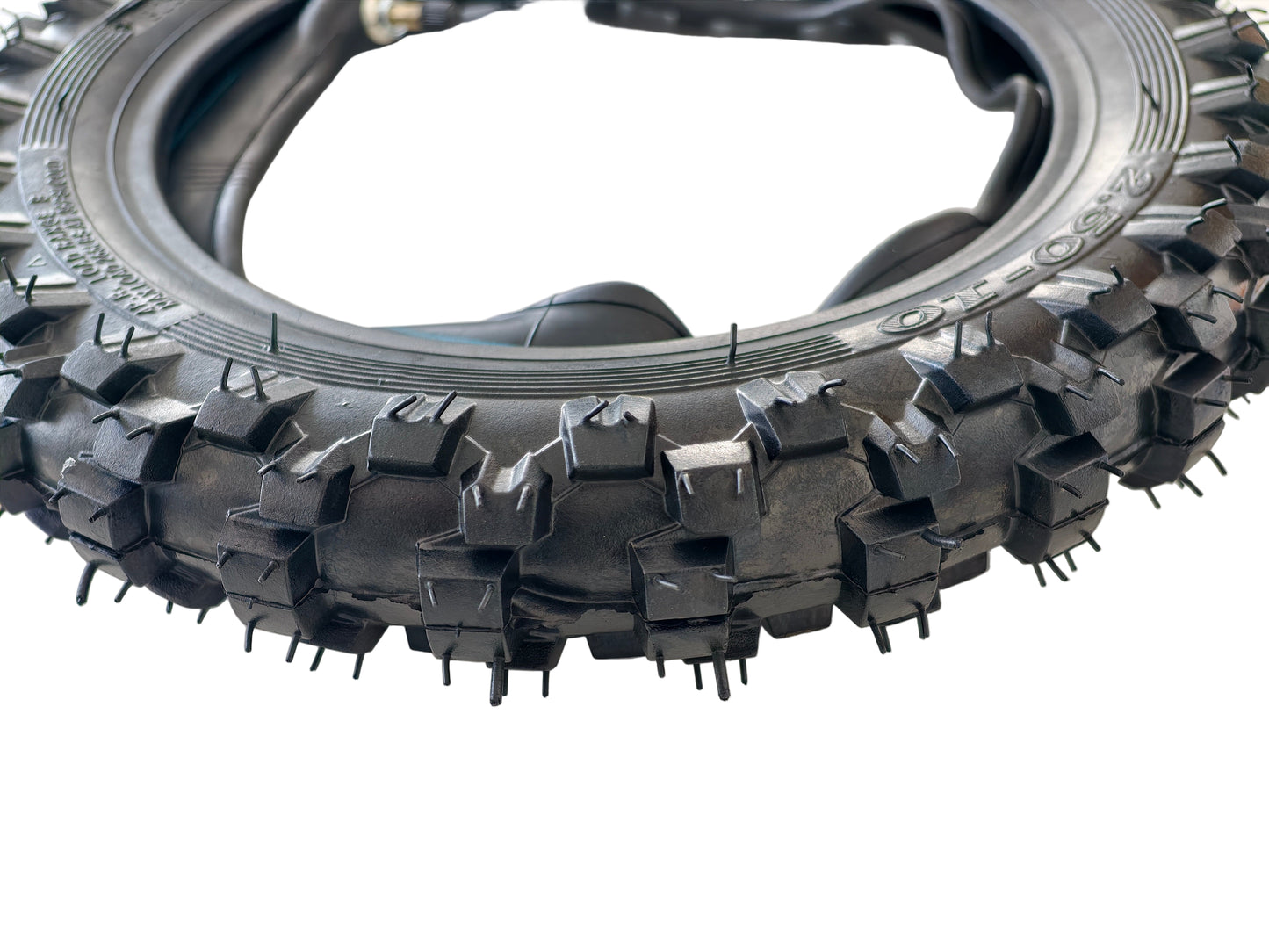 2.50-10 Front & Rear Tyre + Tube Set (TR4 Straight Valve) For Yamaha PW50 Peewee 50 QR50 Dirt Bike