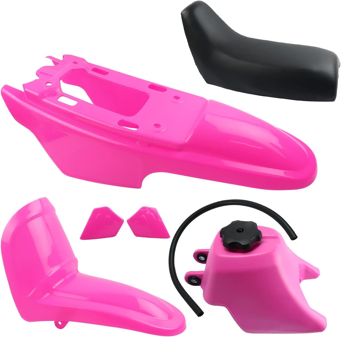 PINK Plastic Fender Fairing Seat Fuel Tank Kit For Yamaha PW50 PY50 PeeWee 50 Dirt Bike