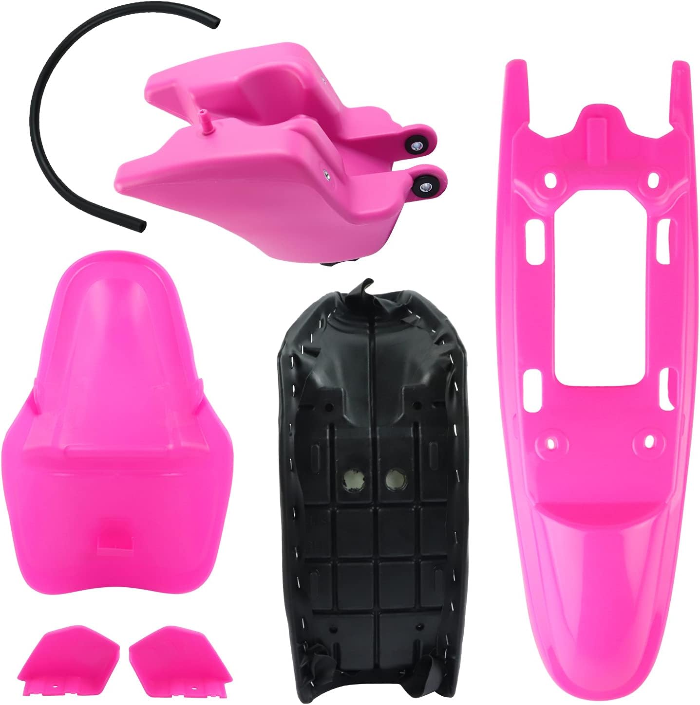 PINK Plastic Fender Fairing Seat Fuel Tank Kit For Yamaha PW50 PY50 PeeWee 50 Dirt Bike