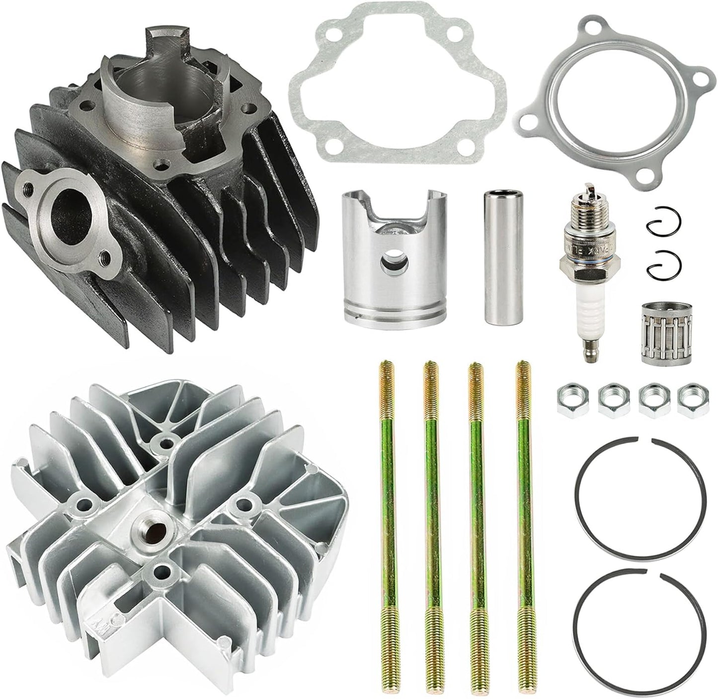 Rebuild Cylinder Head Bore Barrel Piston Rings Gasket Kit For Yamaha PW80 PY80 Peewee 80