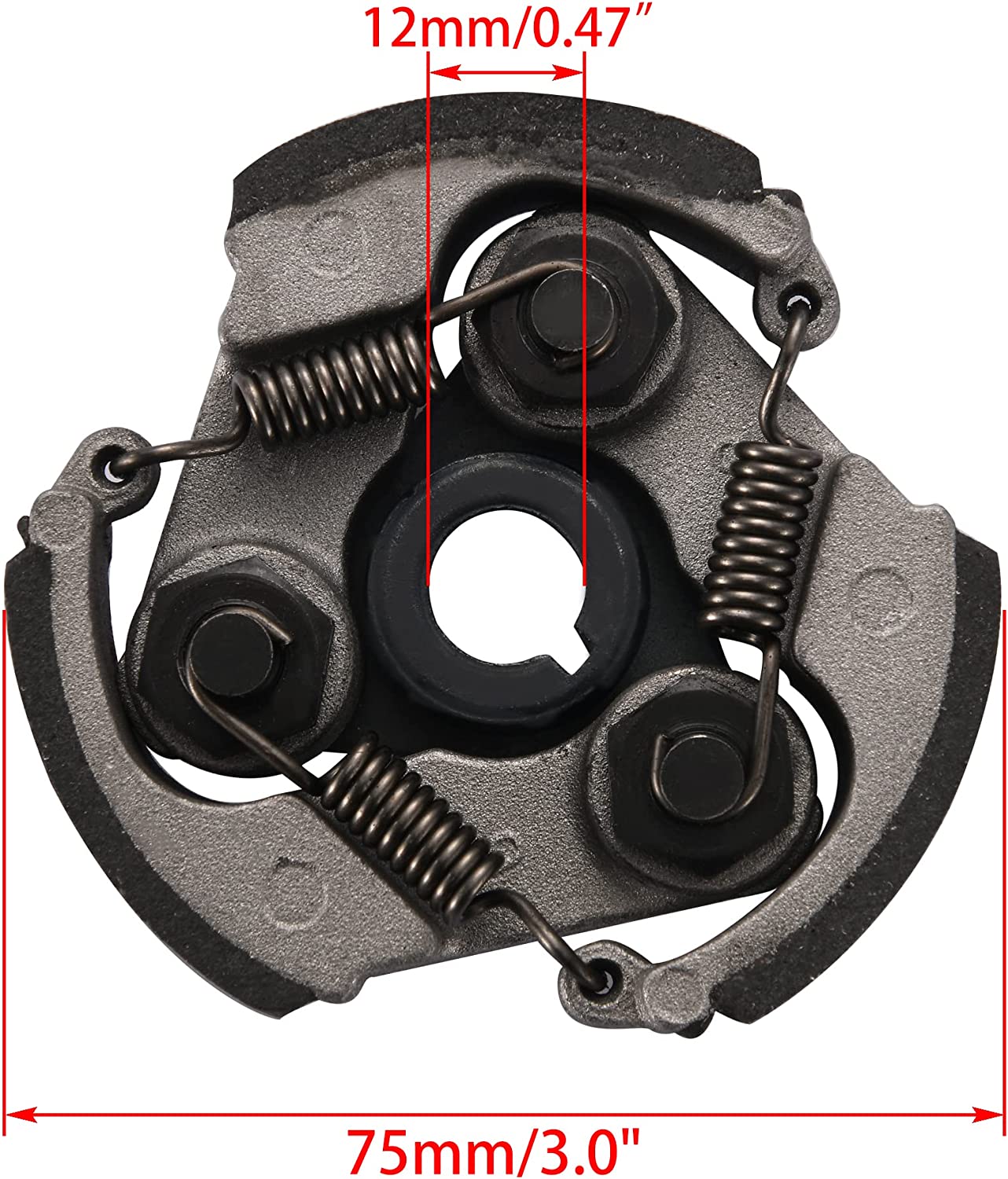 3 Shoes Centrifugal Clutch Plate 43 47cc 49cc Mini Pocket PIT Quad Dirt Bike ATV - My Store