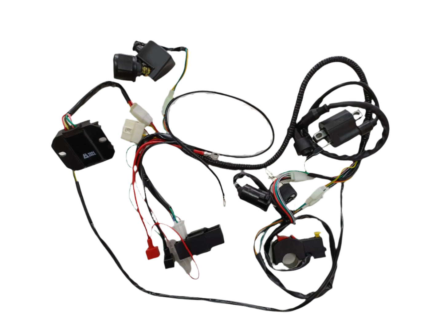Basic Wire Wiring Harness Loom 150cc 250cc Engine PIT Quad Dirt Bike ATV Buggy - My Store