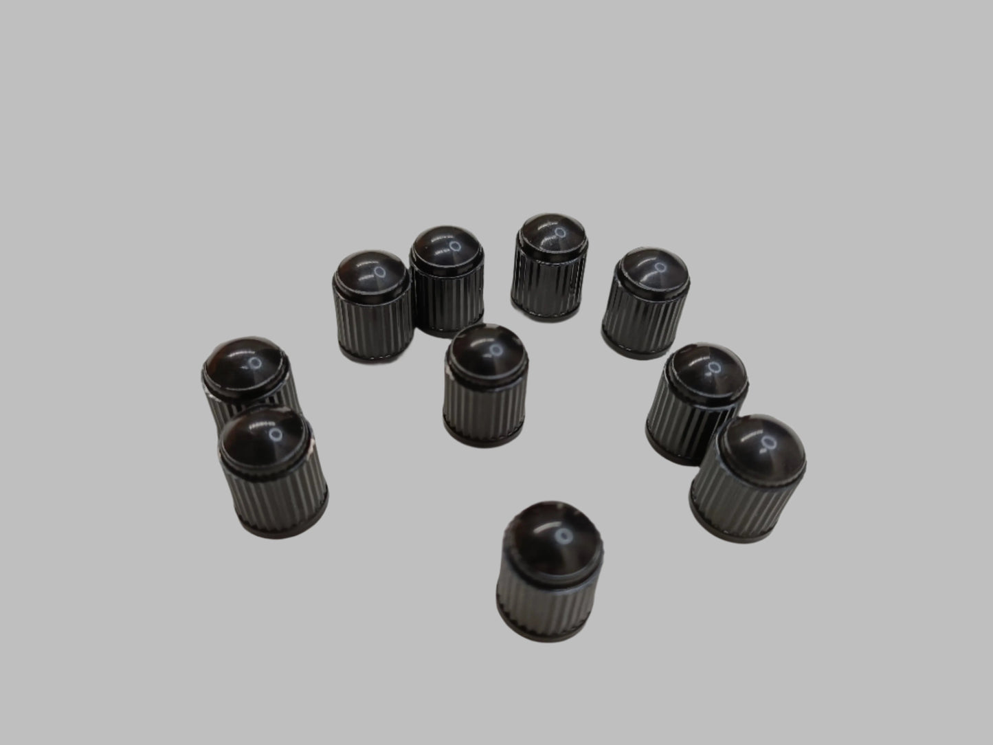 10 x Black Wheel Tyre Tire Valve Stems Cover Screw Air Caps Car Truck MotorBike - My Store