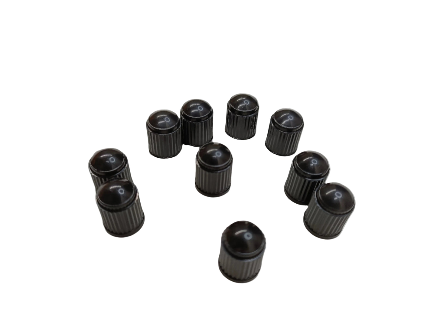 10 x Black Wheel Tyre Tire Valve Stems Cover Screw Air Caps Car Truck MotorBike - My Store