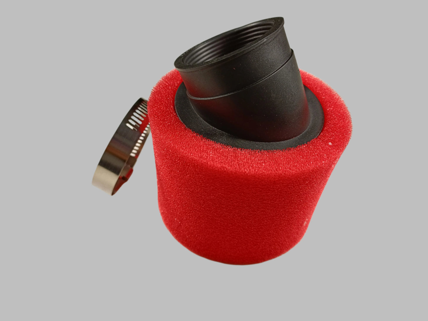 RED 45mm Bent Angled Foam Air Filter Pod PIT PRO Trail Quad Dirt Bike ATV Buggy - My Store