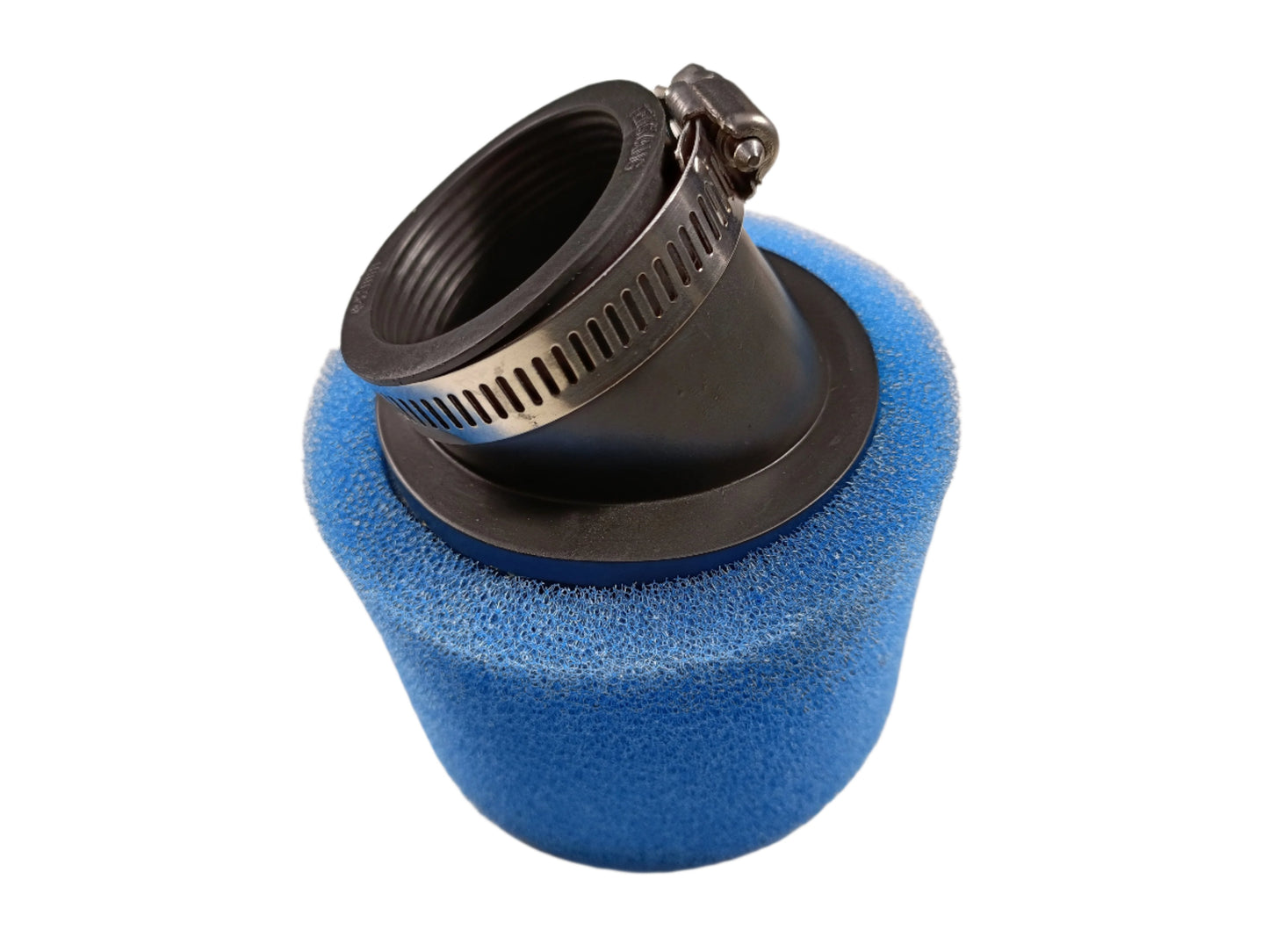 BLUE 42mm Bent Angled Foam Air Filter Pod PIT Quad Dirt Bike ATV Buggy - My Store