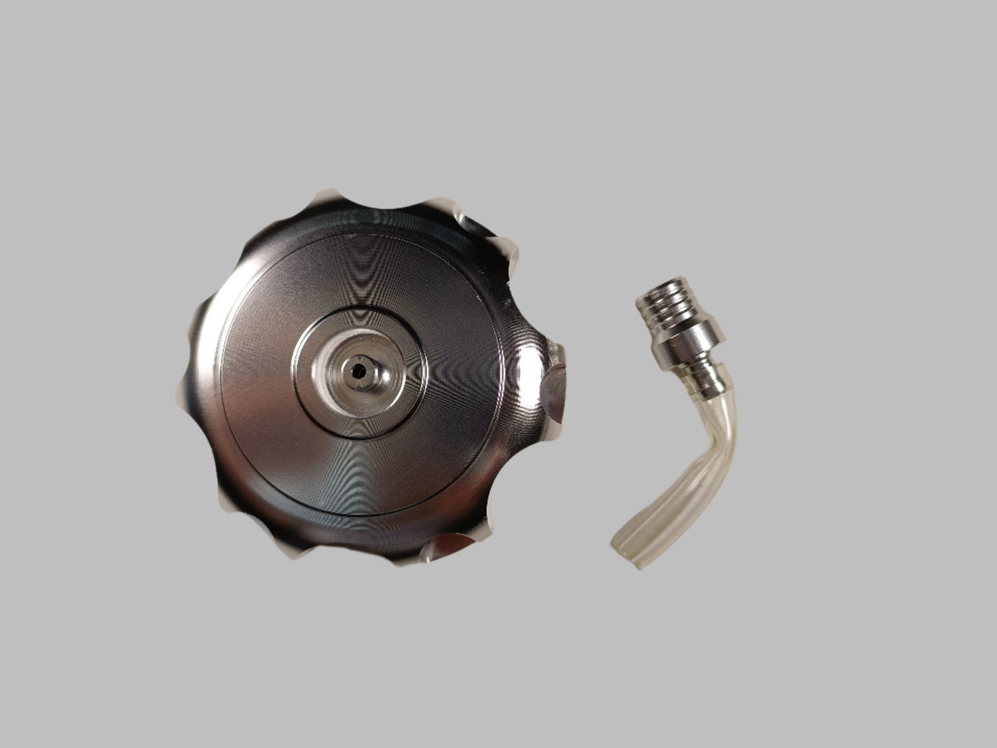 Silver Alloy CNC Gas Fuel Petrol Tank Cap+ Breather 110cc 140 125cc PIT Trail Dirt Bike - My Store