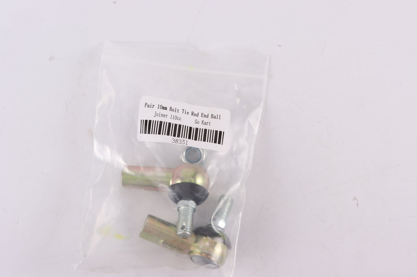 Pair 10mm Bolt Tie Rod End Ball Joiner 110cc Quad Dirt Bike ATV Buggy Go Kart - My Store