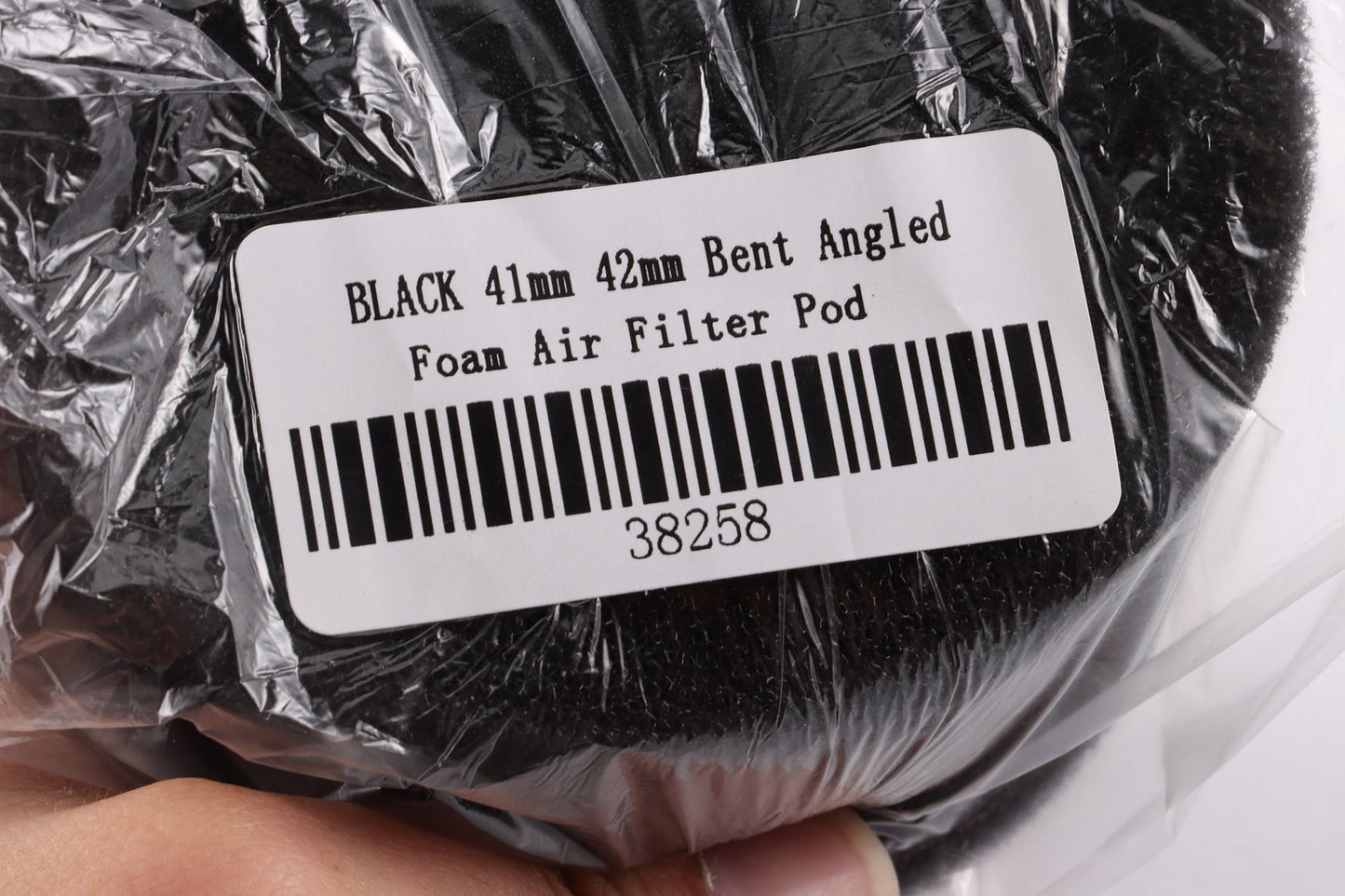 BLACK 42mm Bent Angled Foam Air Filter Pod PIT Quad Dirt Bike ATV Buggy - My Store