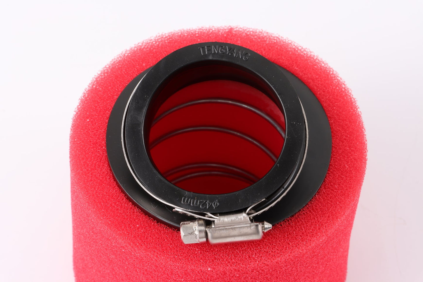 RED 42mm Bent Angled Foam Air Filter Pod 150cc PIT Quad Dirt Bike ATV Buggy - My Store