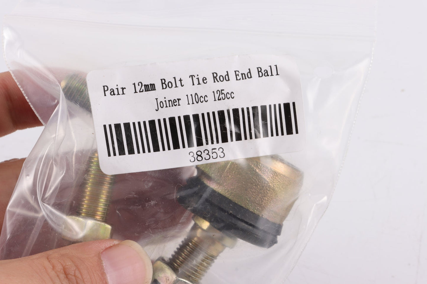 Pair 12mm Bolt Tie Rod End Ball Joiner 110cc 125cc Quad Dirt Bike ATV Buggy - My Store