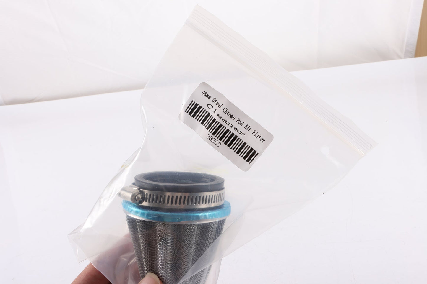 48mm Steel Chrome Pod Air Filter Cleaner PIT PRO Quad Dirt Bike ATV Dune Buggy - My Store