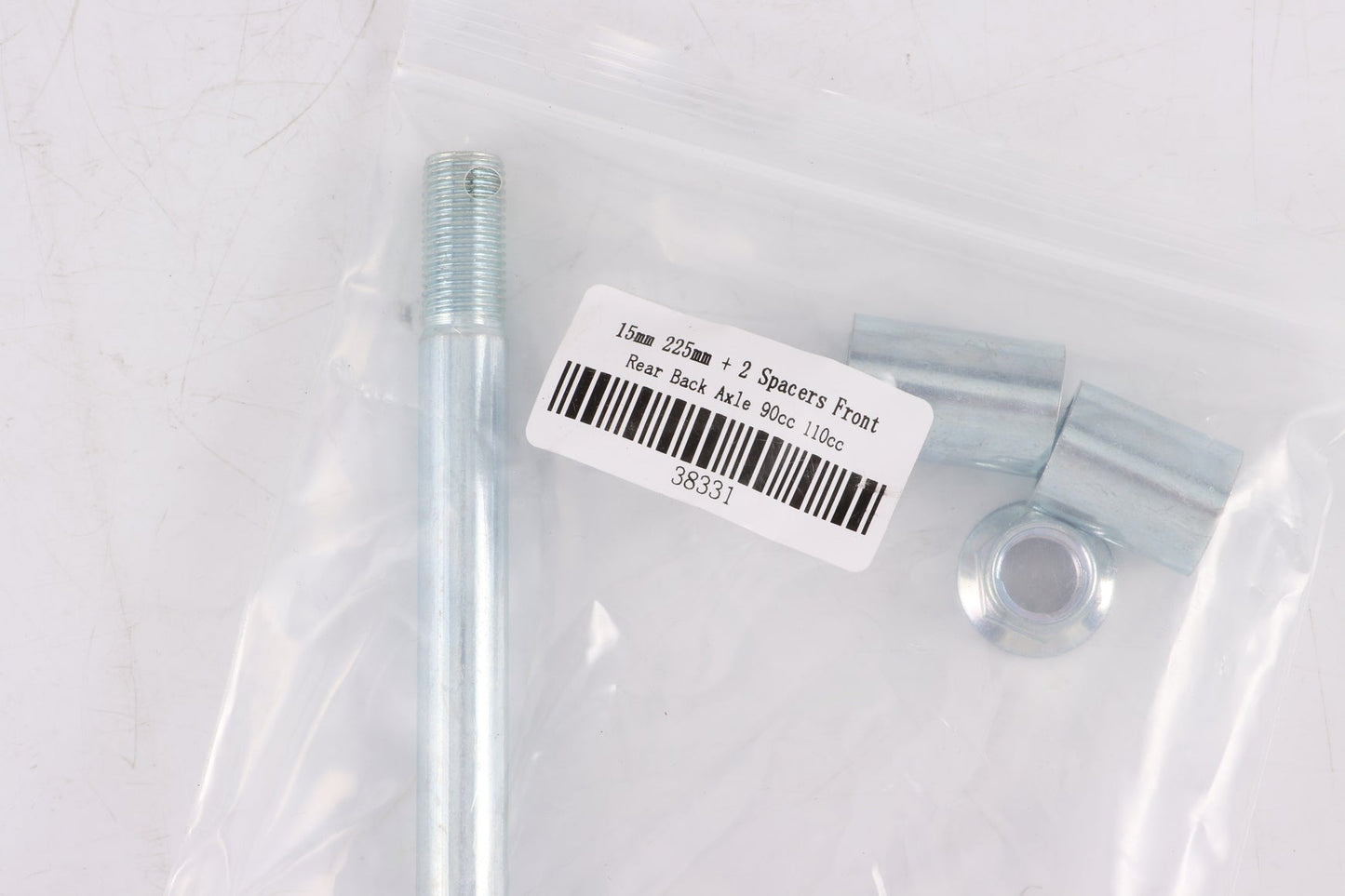 15mm 225mm W/ 2 Spacers Front Rear Back Axle 90cc 110cc PIT PRO Trail Dirt Bike - My Store