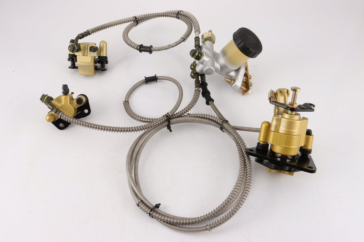 Hydraulic Disc Brake Calipers Pad System 125cc Quad Dirt Bike Dune Buggy Go Kart - My Store