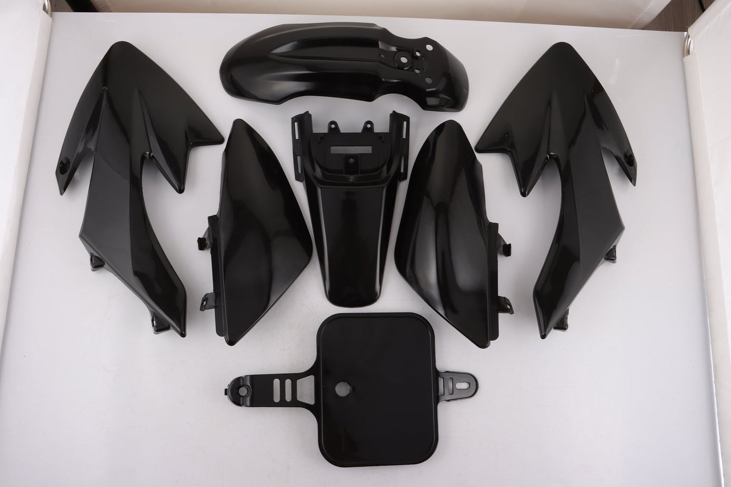 BLACK Plastics Guard Fairing Fender Kit CRF50 110c 125cc PIT PRO Trail Dirt Bike - My Store