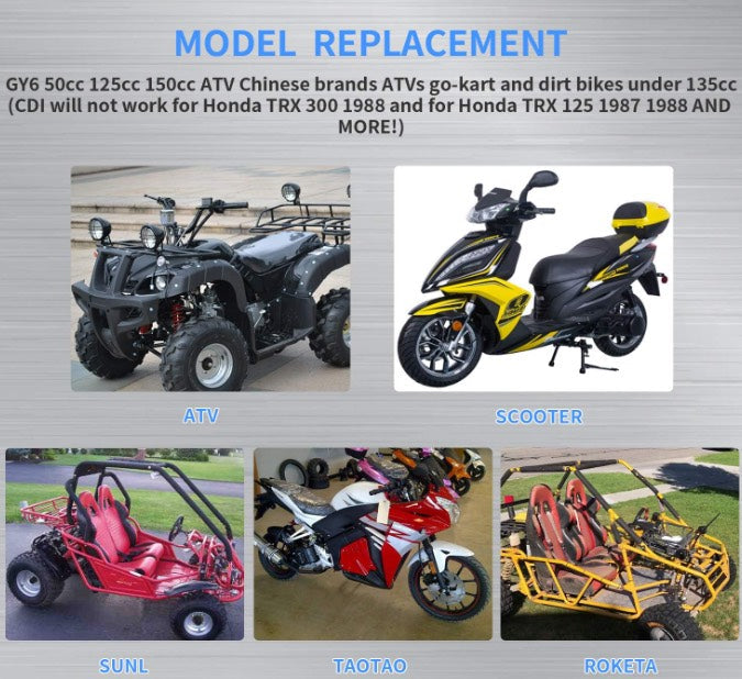 6 PIN Ignition CDI UNIT GY6 50cc 125cc 150cc 250ccPIT Dirt Quad Scooter Bike ATV Buggy - My Store