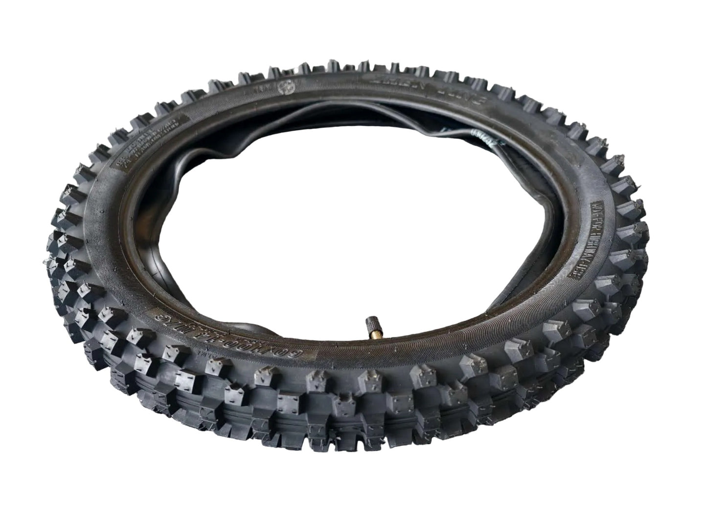 14"/12" Pit Bike Motocross Tyre Set (2.50-14 & 3.00-12) for PW80, CRF110, KX65