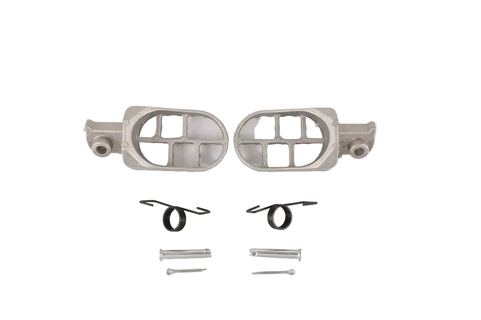 Silver Foot Pegs Footrests For Honda CRF50 XR50 Chinese Pit Bike 70cc 110cc 125cc 140cc