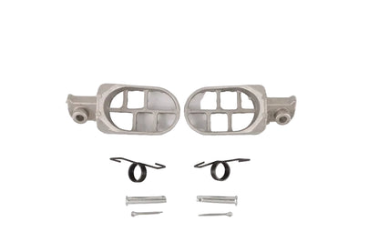 Silver Foot Pegs Footrests For Honda CRF50 XR50 Chinese Pit Bike 70cc 110cc 125cc 140cc