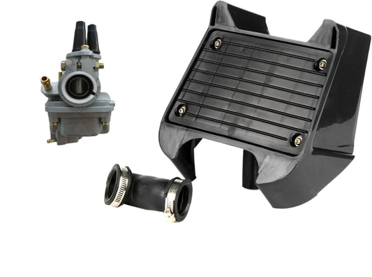 20MM CARBURETOR CARBY + BLACK AIR BOX YAMAHA PEEWEE 80 PW80 PY80 PIT DIRT BIKE