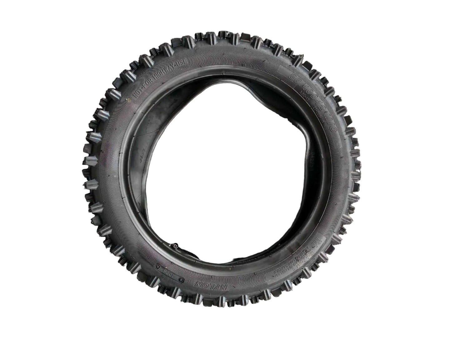 14"/12" Pit Bike Motocross Tyre Set (2.50-14 & 3.00-12) for PW80, CRF110, KX65