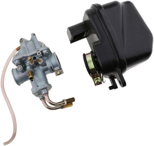 20mm Carburetor + Air Filter Box for Yamaha PW50 PY50 Peewee 50 Pit Dirt Trail Bike