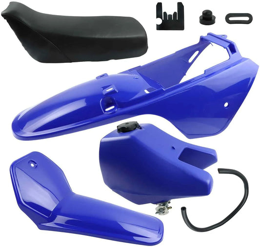 BLUE Plastics Fender Fairing Seat Fuel Tank Yamaha PEEWEE 80 PW80 PY80 DIRT BIKE - My Store