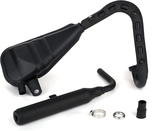 Exhaust Pipe Muffler Silencer + Clamp Gasket Kit for Yamaha PW50 PY50 Peewee 50 Dirt Bike