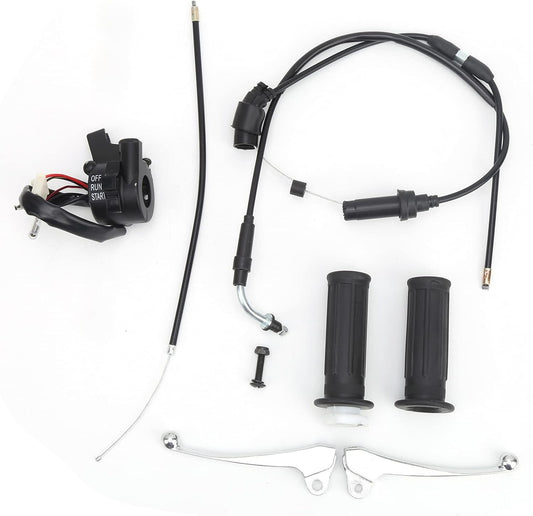 Brake Lever Throttle Grip Switch Cable Kit for Yamaha PW50 PY50 Peewee 50 Pit Dirt Bike