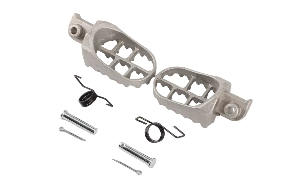 Silver Foot Pegs Footrests For Honda CRF50 XR50 Chinese Pit Bike 70cc 110cc 125cc 140cc